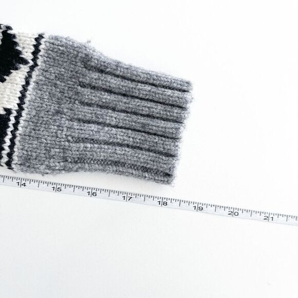 Tna Womens Aritzia Sea To Sky Cowichan Nordic Aztec Knit Full Zip Sweater Gray S - Picture 5 of 7